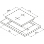 Электрическая варочная панель домино Korting HK 32033 B