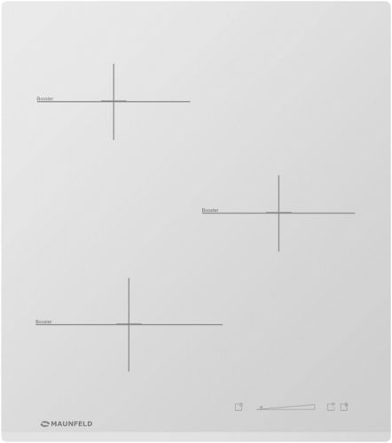 Индукционная варочная панель MAUNFELD MVI45.3HZ.3BT-WH, белое стекло