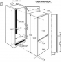 Высокий встраиваемый холодильник Electrolux ENN3153AOW ширина 54 см, двухкамерный, объем 305 л