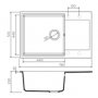 Гранитная мойка Omoikiri Daisen 78LBSA