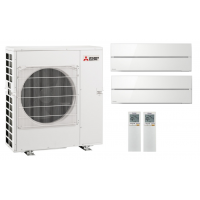 Кондиционер Mitsubishi Electric мульти-сплит-система MXZ-2F33VF + 2 внутренних блока серии Premium LN (25+25) белый