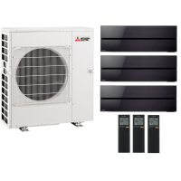 Кондиционер Mitsubishi Electric мульти-сплит-система MXZ-3F68VF + 3 внутренних блока серии Premium LN (25+25+25) черный оникс