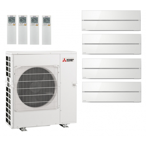 Кондиционер Mitsubishi Electric мульти-сплит-система MXZ-4F72VF + 4 внутренних блока серии Premium LN (25+25+25+25) белый