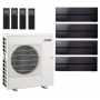 Кондиционер Mitsubishi Electric мульти-сплит-система MXZ-4F72VF + 4 внутренних блока серии Premium LN (25+25+25+25) черный оникс