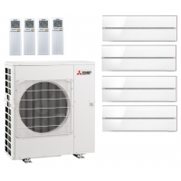 Кондиционер Mitsubishi Electric мульти-сплит-система MXZ-4F72VF + 4 внутренних блока серии Premium LN (25+25+25+25) перламутровый белый