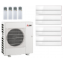 Кондиционер Mitsubishi Electric мульти-сплит-система MXZ-4F72VF + 4 внутренних блока серии Premium LN (25+25+25+25) перламутровый белый