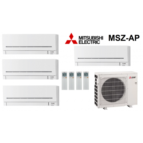 Кондиционер Mitsubishi Electric мульти-сплит-система MXZ-4F72VF + 4 внутренних блока серии Standard AP (25+25+25+25)