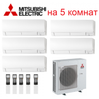 Кондиционер Mitsubishi Electric мульти-сплит-система MXZ-5E102VA + 5 внутренних блока серии Deluxe FH (25+25+25+25+25)