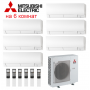 Кондиционер Mitsubishi Electric мульти-сплит-система MXZ-6D122VA + 6 внутренних блока серии Deluxe FH (25+25+25+25+25+25)