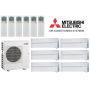 Кондиционер Mitsubishi Electric мульти-сплит-система MXZ-6F122VF + 6 внутренних блоков серии Premium LN (25+25+25+25+25+25) белый