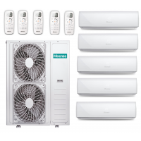 Мульти-сплит-система Hisense AMW-42U4SE+F15E(E) + 5 внутренних блока серии SMART (9+9+9+9+9)