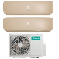 Мульти-сплит-система Hisense AMW2-18U4SXE + 2 внутренних блока серии PREMIUM CHAMPAGNE (9+12)