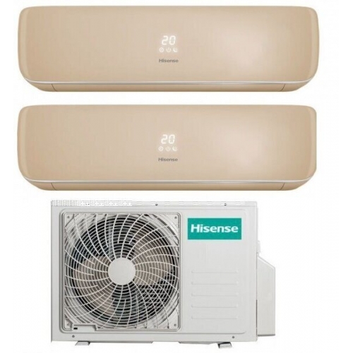 Мульти-сплит-система Hisense AMW2-18U4SXE + 2 внутренних блока серии PREMIUM CHAMPAGNE (9+9)