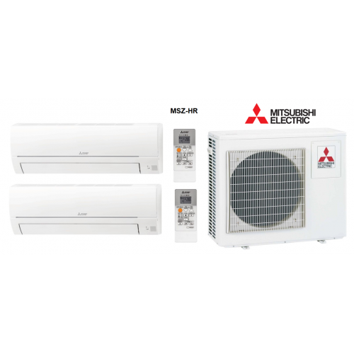 Мульти-сплит-система Mitsubishi Electric MXZ-2HA40VF + 2 внутренних блока серии Classic HR (25 + 25)