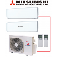 Мульти-сплит-система Mitsubishi Heavy Industries SCM40ZS-W + 2 внутренних блока серии Premium (20+20)