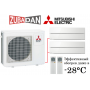 Тепловой насос Mitsubishi Electric MXZ-2E53VAHZ + 2 внутренних блока серии Premium LN (25+25) (перламутровый белый)